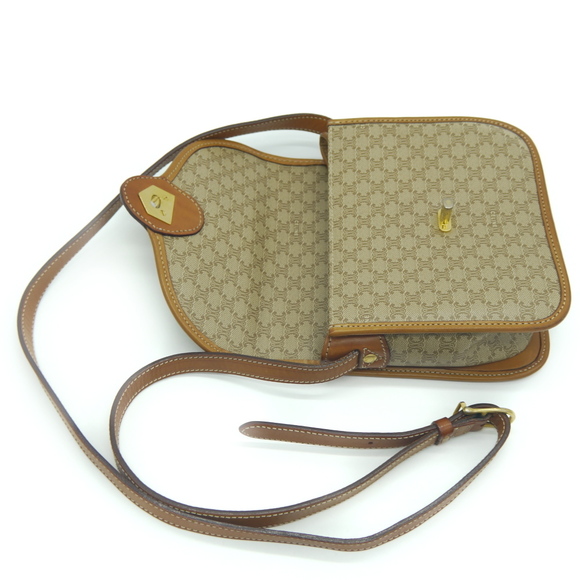 Celine Macadam Pattern Cadena Motif Turn Lock Pochette Shoulder Bag - Picture 5 of 9